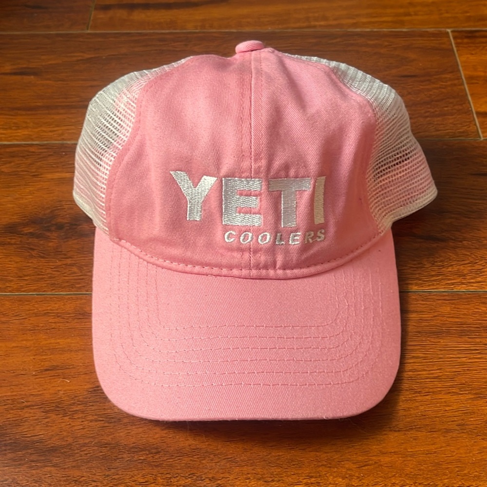 Womens Pink Yeti Coolers Mesh Snapback Hat Dad Cap Adjustable